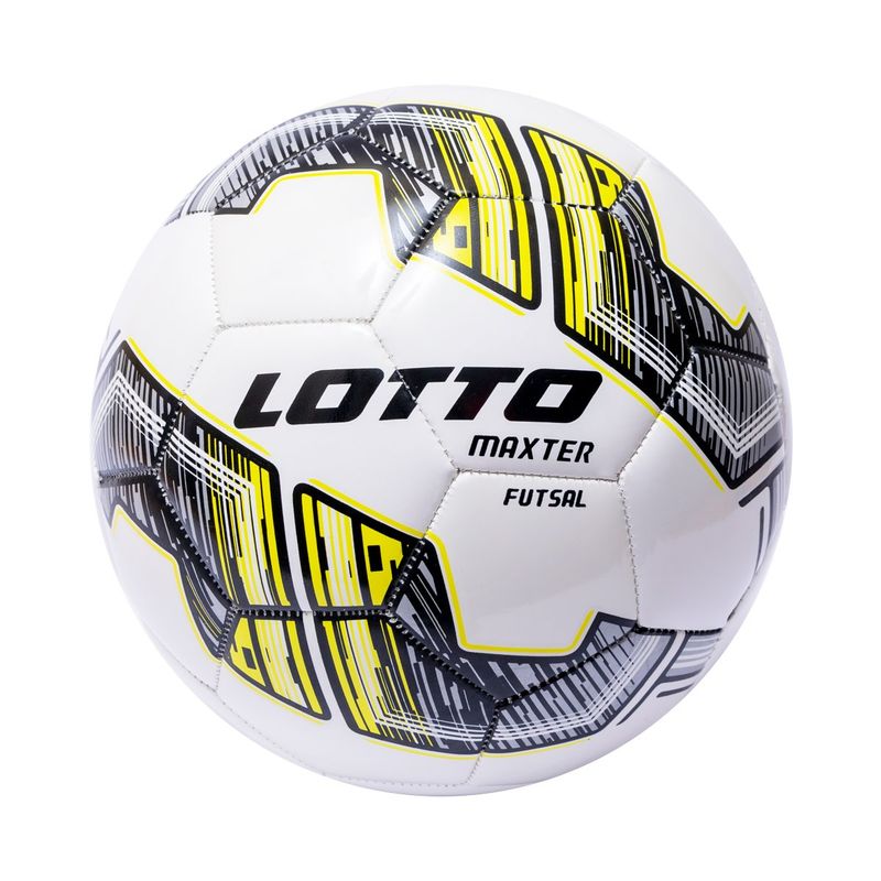 LOTTO - Balón de Futsal Nro 4 Blanco - Amarillo  MAXTER - Unisex