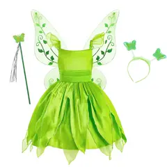 GENERICO - Disfraz Tinkerbell disfraz hada campanita para niña talla 4