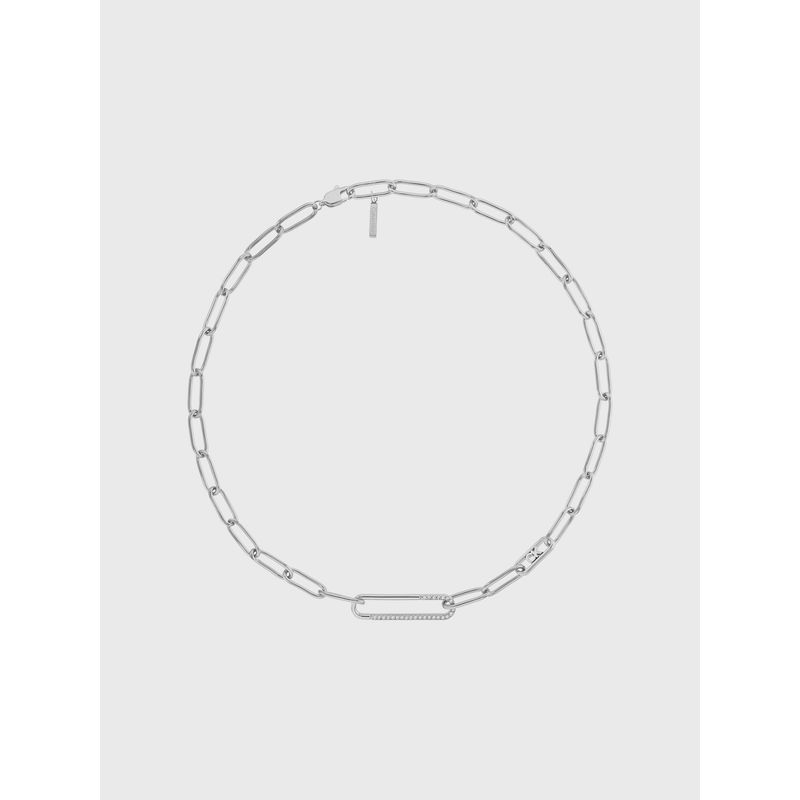 CALVIN KLEIN - Cadena Oval Link Plateado Calvin Klein