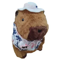 SHOOT - Peluche Capibara Hawaiano Playera Rosada de 25cm Verano