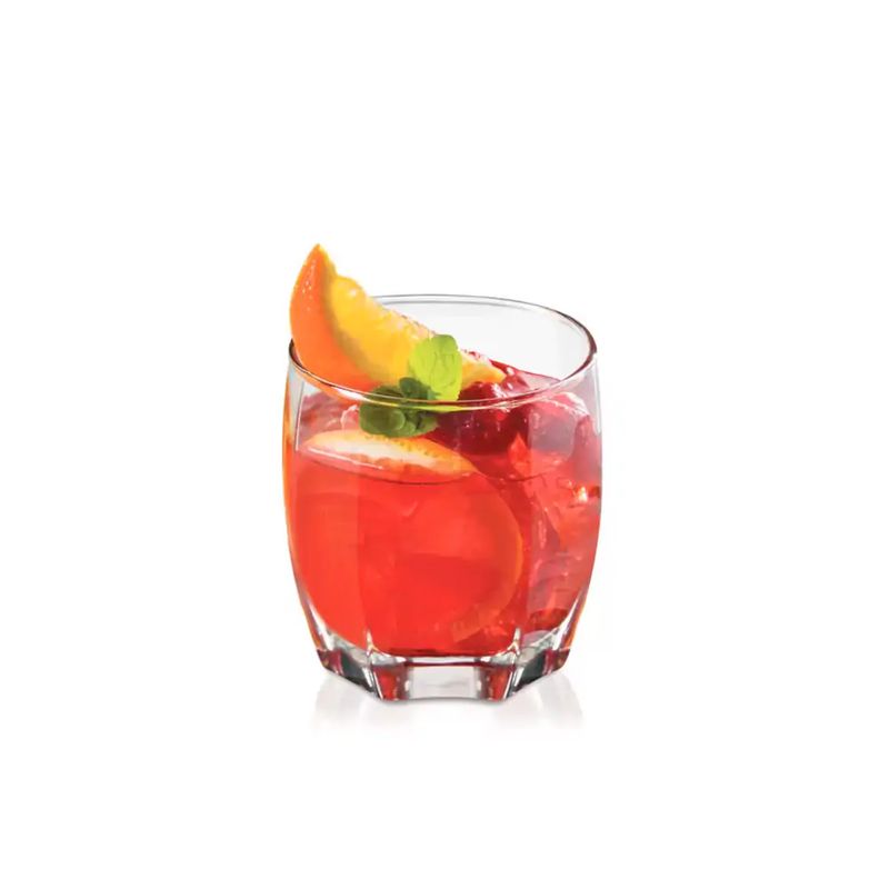 CRISTAR - Set de 6 Vasos de Vidrio Amadeus Rocks 353 ml Transparente