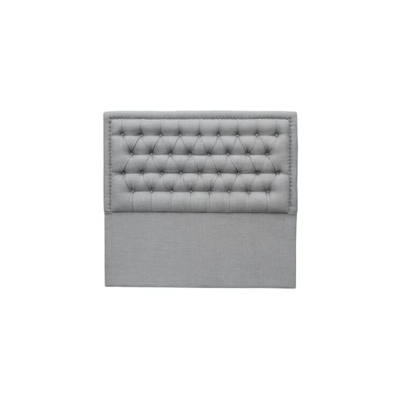 VINTAGE MOBEL - Respaldo de cama Super King Lino Gris Claro Rahmen