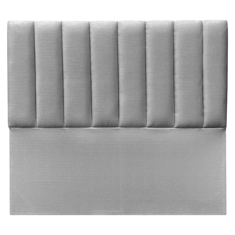 VINTAGE MOBEL - Respaldo de cama Super King Lino Gris Claro Tubular