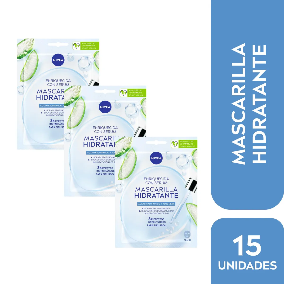 NIVEA - Mascarillas Hidratante enriquecida con Serum