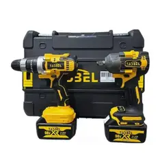 GENERICO - Kit 3 Herramientas Taladro , Esmeril Y Llave De Impacto 2 Baterías 98v