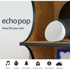 AMAZON - Parlante Inteligente Echo Pop Con Sonido definido y Alexa