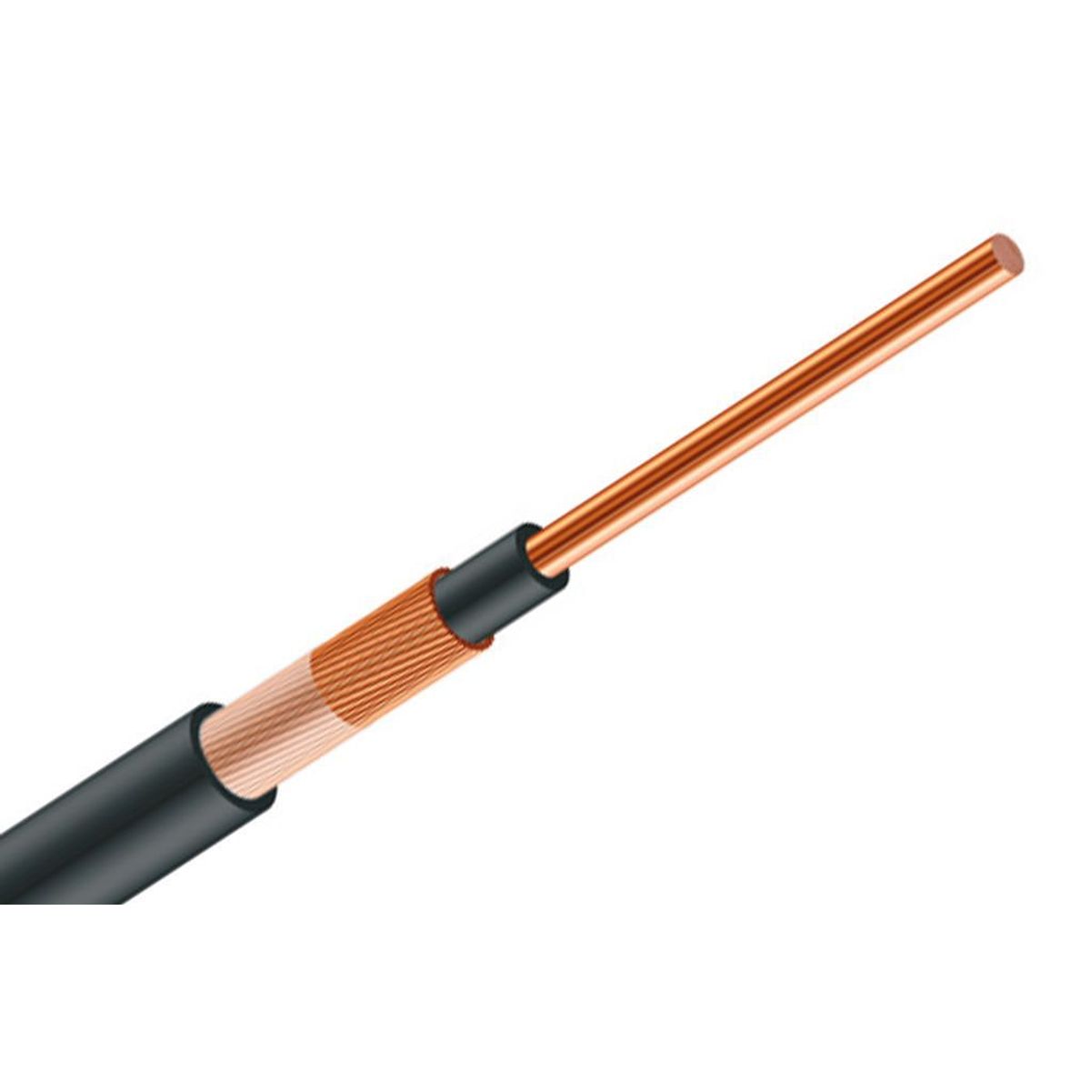 GENERICO - Alambre Concéntrico 2x4mm 600V Rollo 50 Metros