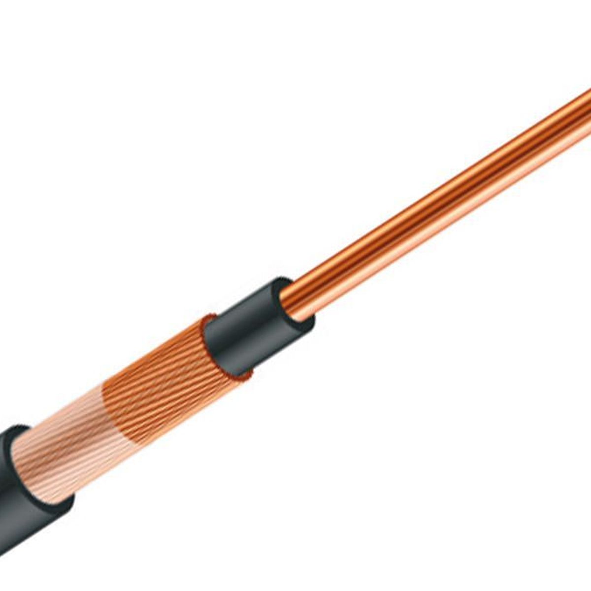 GENERICO - Alambre Concéntrico 2x6mm 600V Rollo 50 Metros