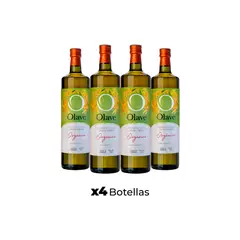OLAVE - Aceite de Oliva extra virgen Organico 4 x 1000 ml