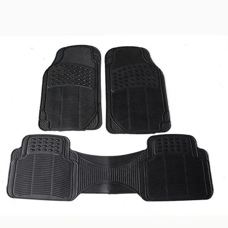 GENERICO - Alfombra Piso De Goma Auto Universal 3 Piezas Camello