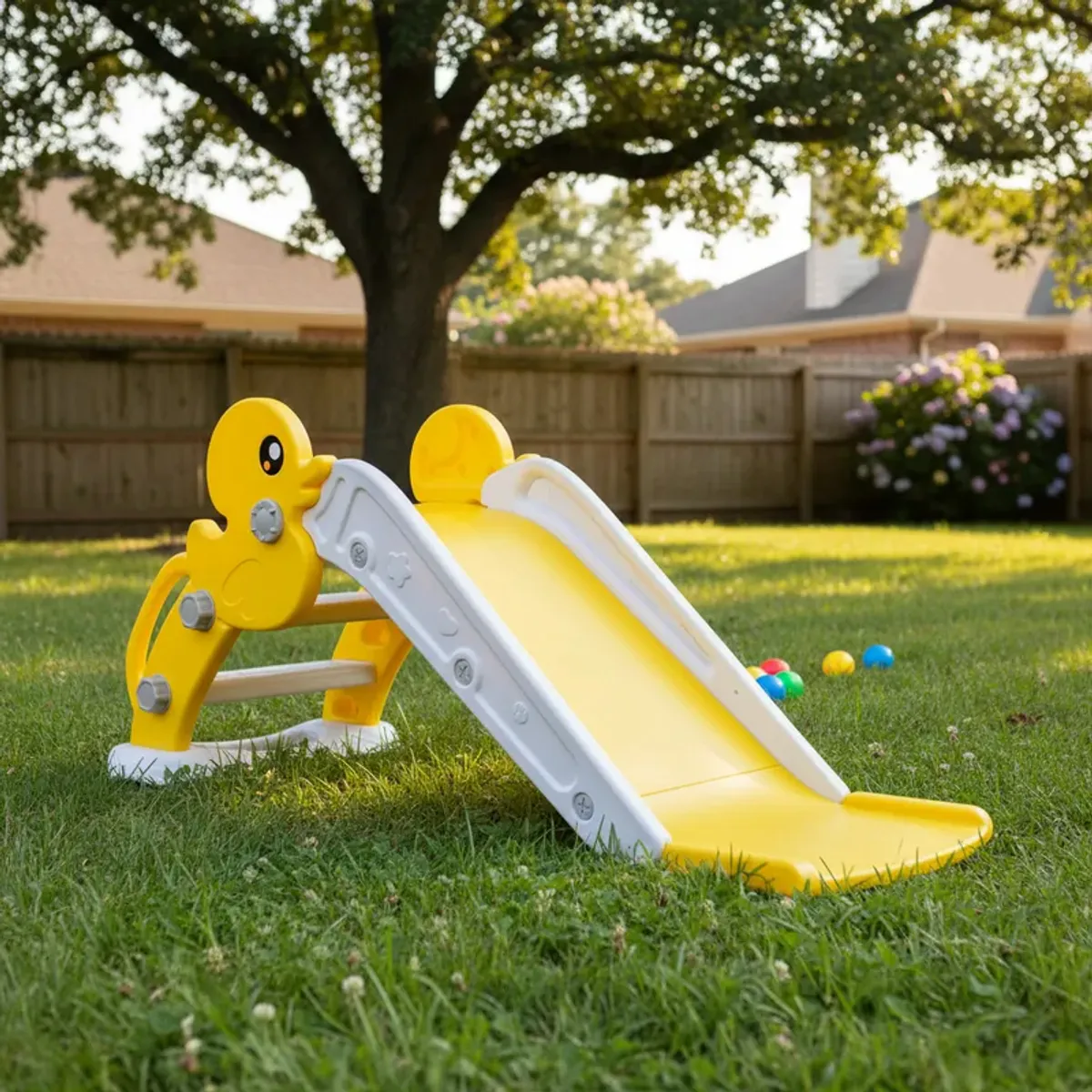 BEBESIT - Resbalin Tobogan Duck Slide con tomaduras de Seguridad
