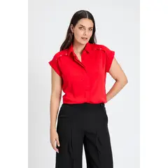 ASH - Blusa Lisa Rojo