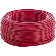 GENERICO - Alambre NYA 1x2.5mm 750V Rollo 100 Metros, Rojo