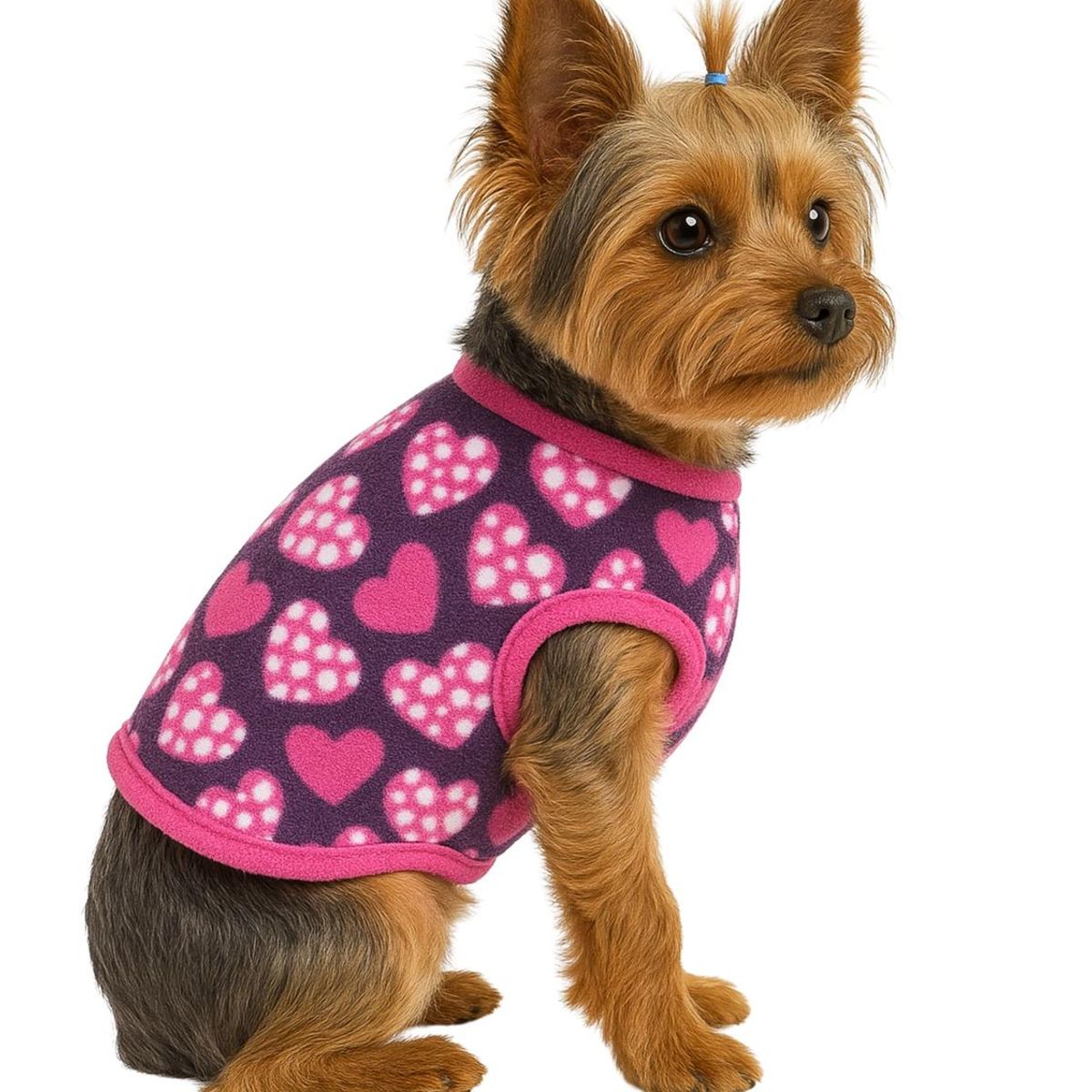 GENERICO - Capa de Polar para perro talla XS 25 CM Yorkshire, Pomerania - Rosa - XS