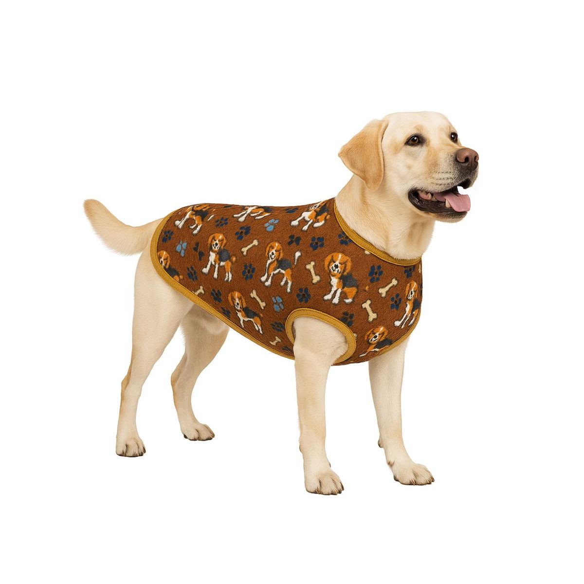 GENERICO - Capa de Polar para perro talla 6XL 73 CM Labrador, Golden - Cafe - 6XL