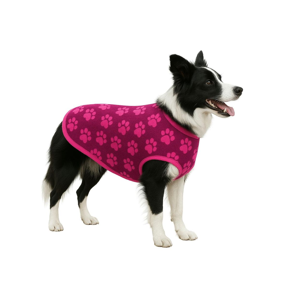 GENERICO - Capa de Polar para perro talla 5XL 65 CM Boder Colie - Rosa - 5XL