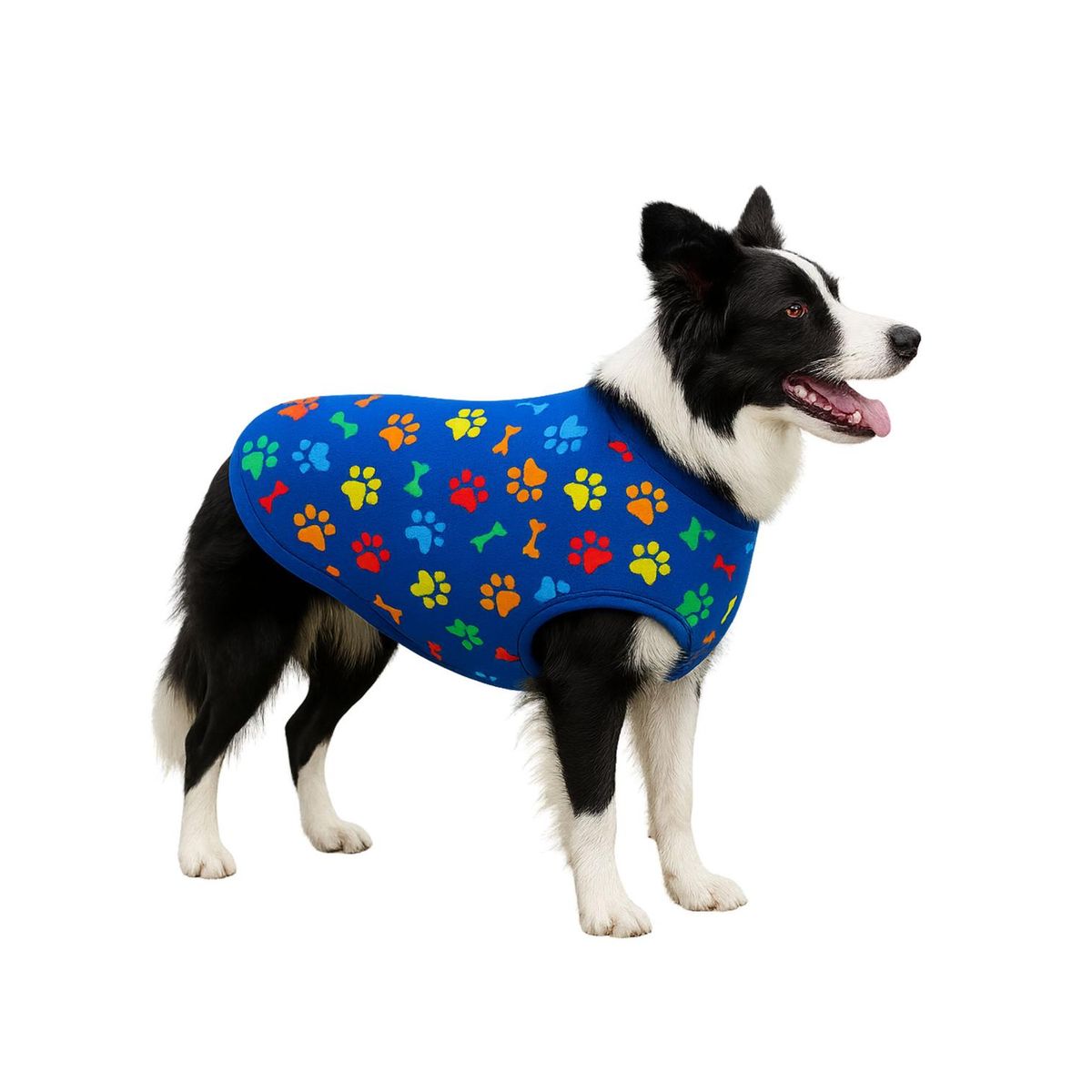 GENERICO - Capa de Polar para perro talla 4XL 62 CM Boder Colie - Azul - 4XL