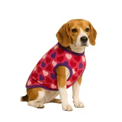 GENERICO - Capa de Polar para perro talla 3XL 57 CM Bulldog, Beagle - Rosa - 3XL