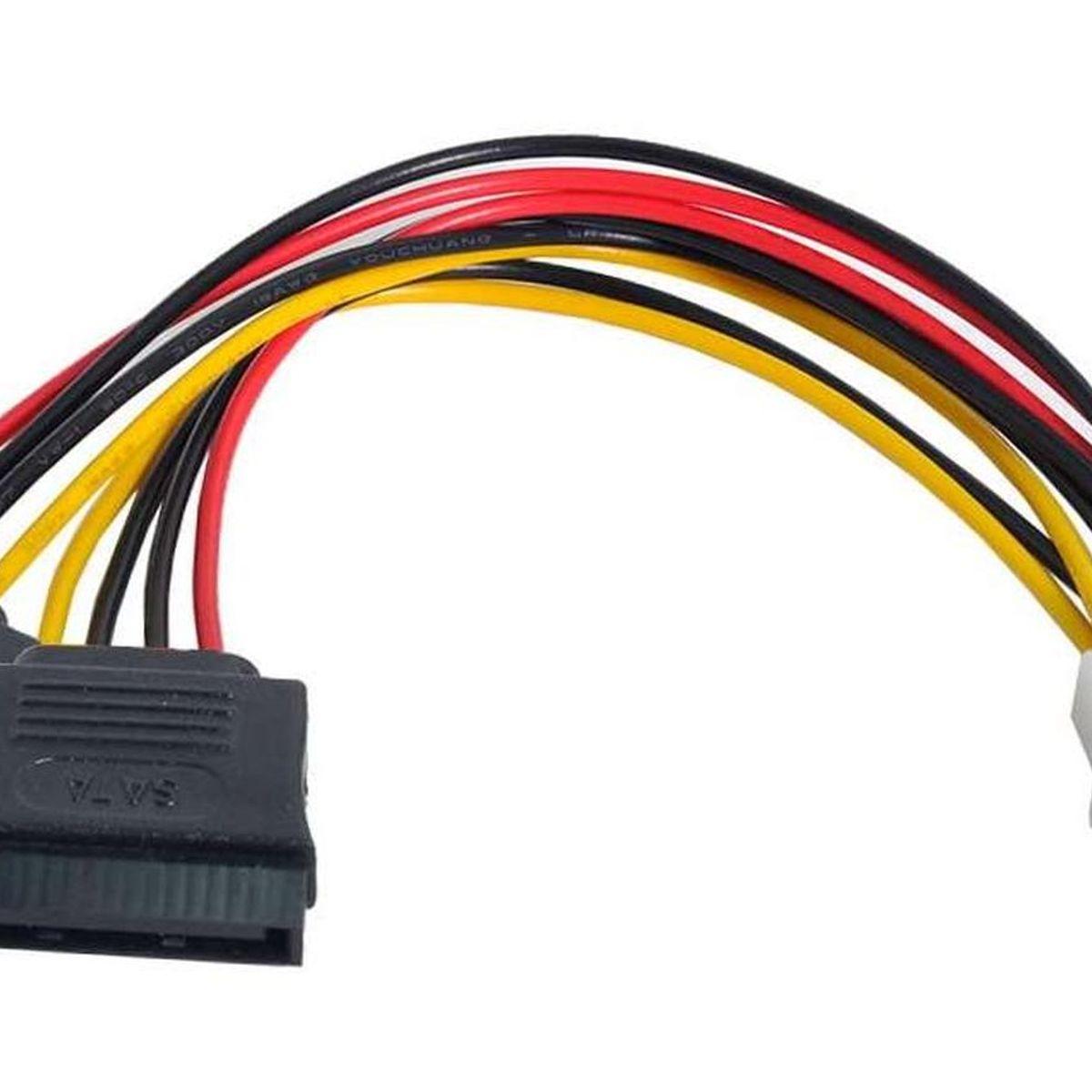 GEN - Cable Adaptador Splitter Molex 2x1 Sata Disco Pc Ssd Notebook Hembra Macho