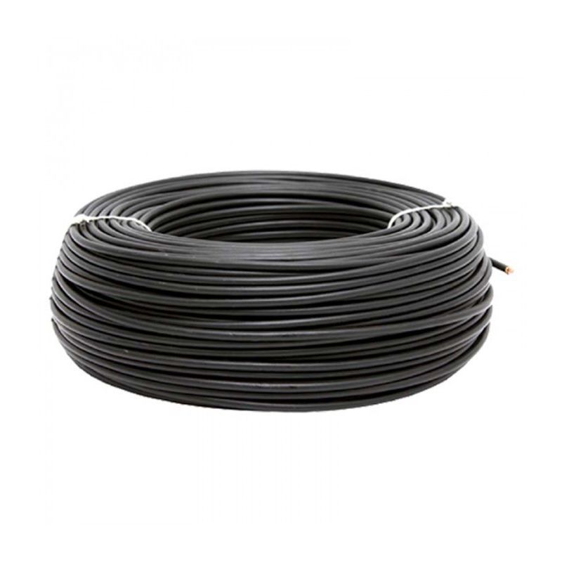 GENERICO - Alambre NYA 1x1.5mm 750V Rollo 100 Metros, Negro