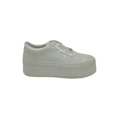 PAND G - Zapatilla Blanca Plataforma Mujer