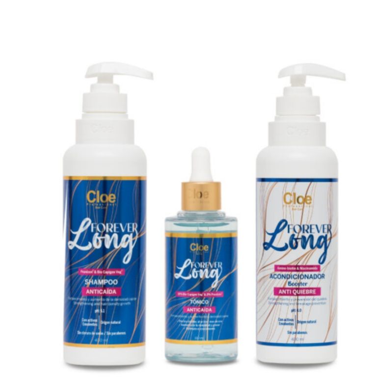 Set Shampoo + Acondicionador + Tonico Anticaida Forever Long ...
