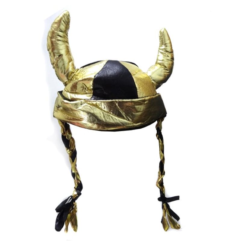 GENERICO - SOMBRERO TELA VIKINGO TRENZAS X1 UNI