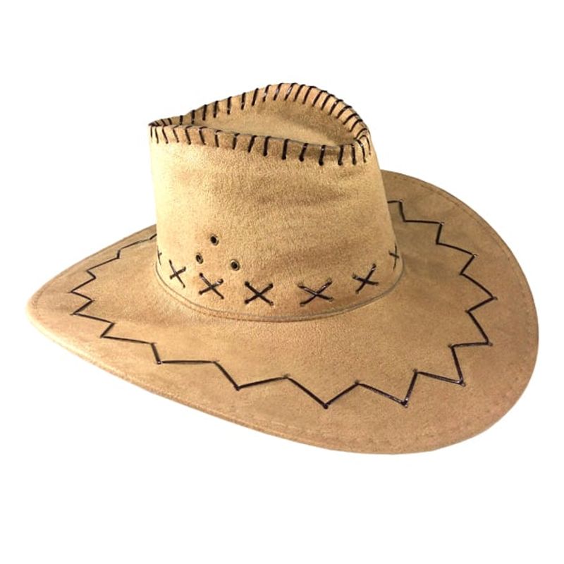 GENERICO - SOMBRERO VAQUERO BEIGE X1 UNI
