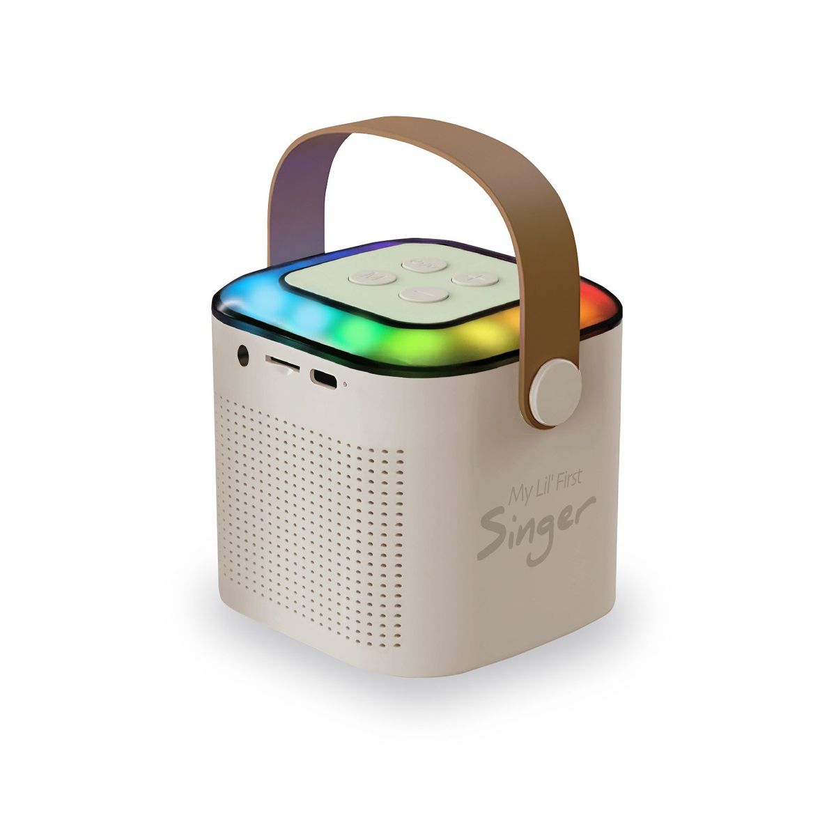 MLAB - Parlante Karaoke Rgb Con Micrófono Inalámbrico Blanco - SC