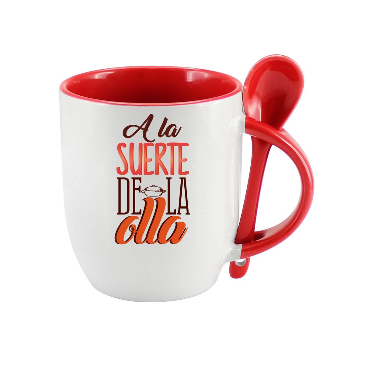 GENERICO - Tazón con cuchara y frases chilenas