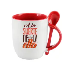 GENERICO - Tazón con cuchara y frases chilenas