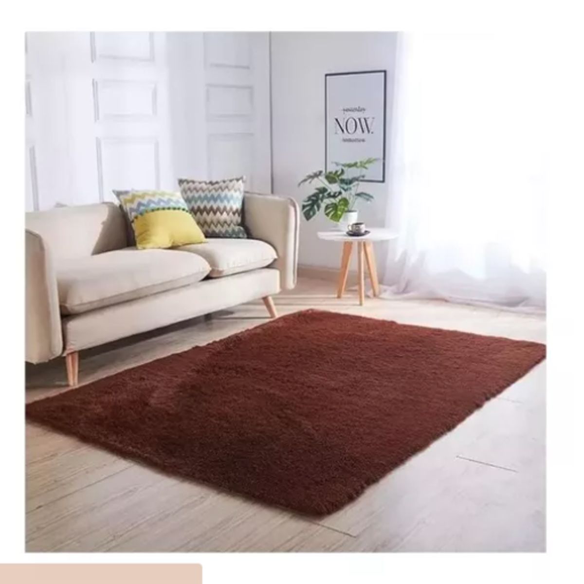 GENERICO - Alfombras Peludas 200x240cm Varios Colores Antideslizante