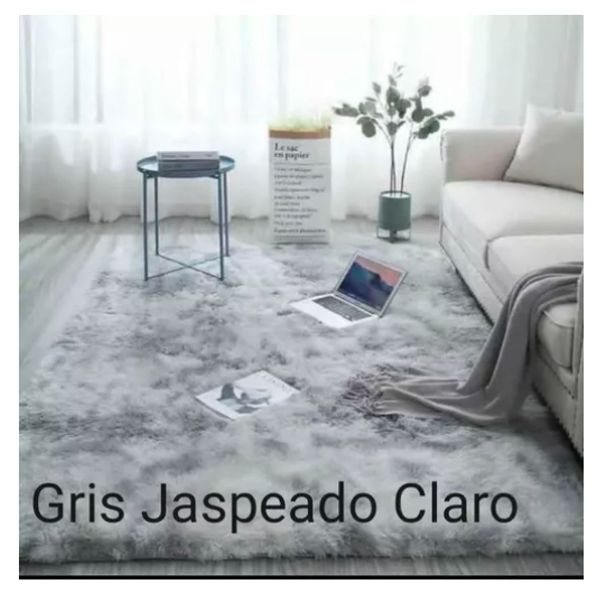 GENERICO - Alfombras Peludas 200x240cm Varios Colores Antideslizante