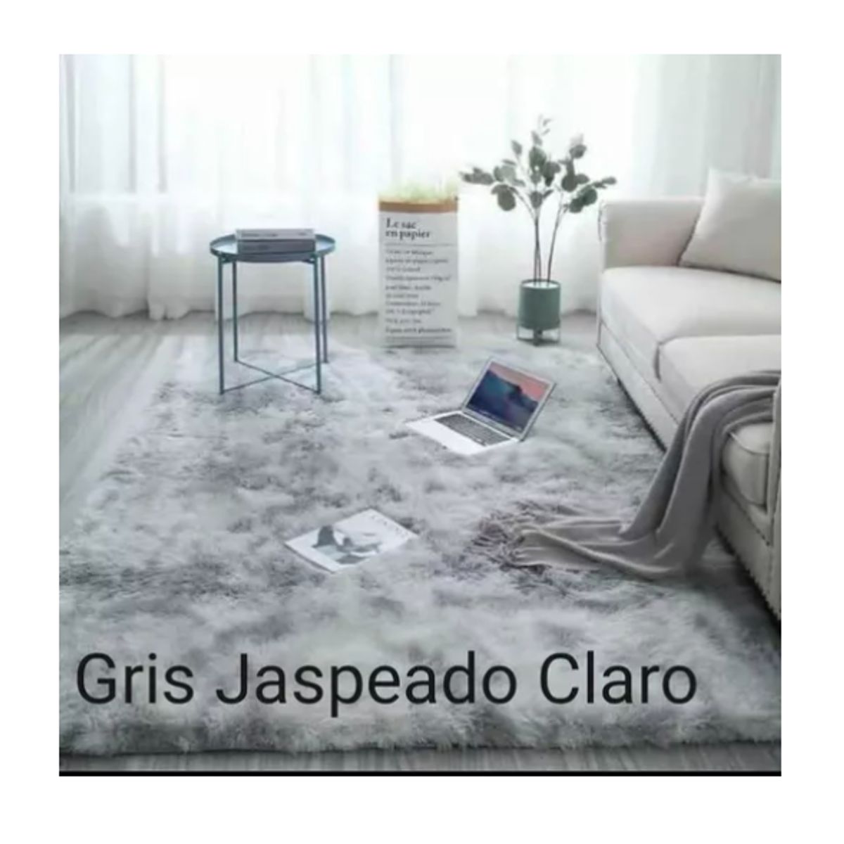 GENERICO - Alfombras Peludas 200x240cm Varios Colores Antideslizante