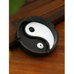 MROTTO - Cenicero de Cerámica Ying Yang Adorno y Regalo