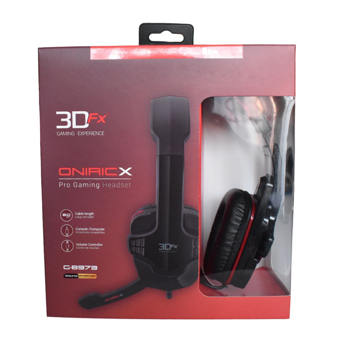 MLAB - Audífonos Gamer Alámbricos Mlab Color Rojo