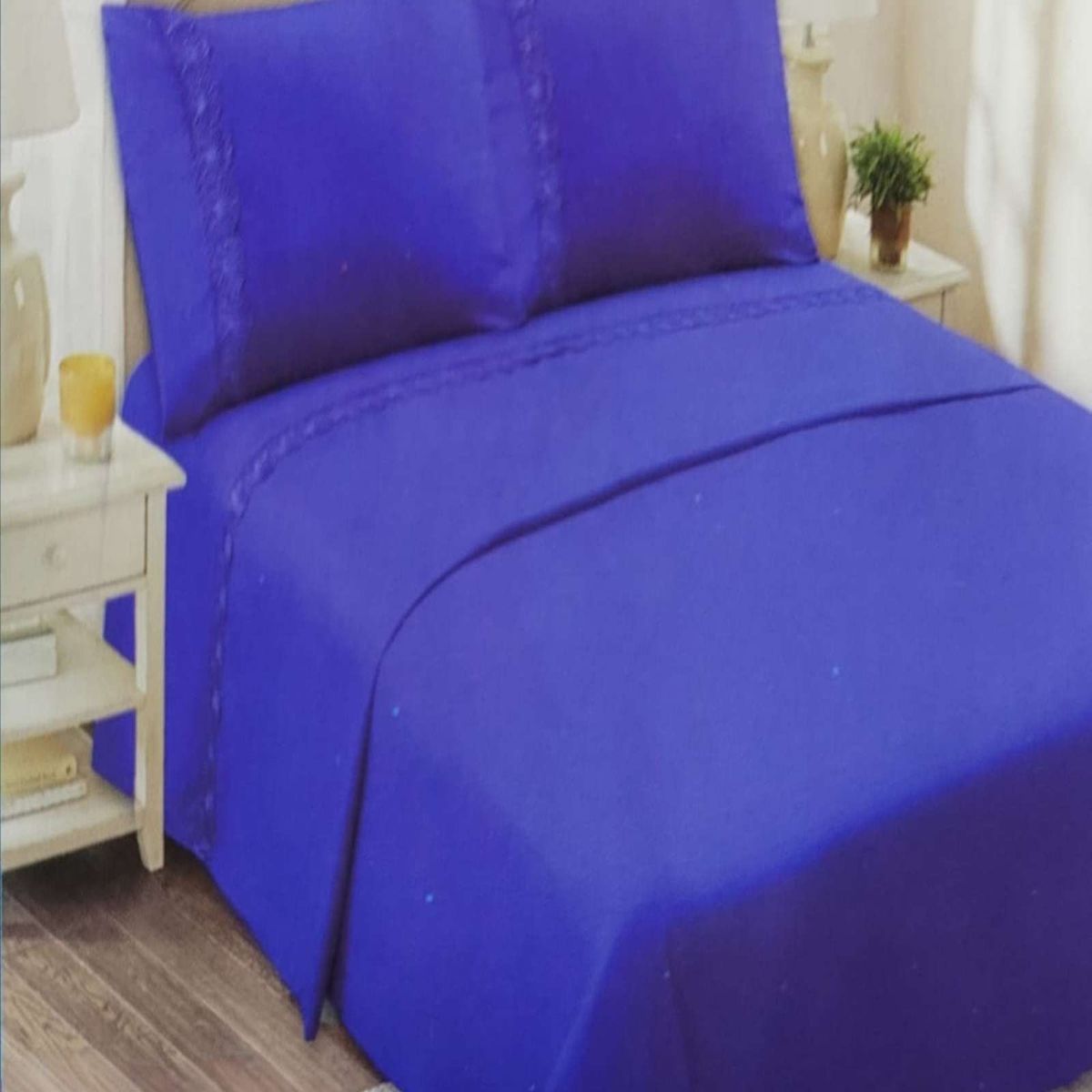 GENERICO - SABANAS 144 HILOS KING AZUL