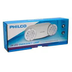 PHILCO - LAMPARA DE EMERGENCIA AT60 2 FOCOS FIJA