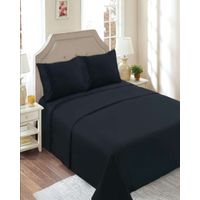 SABANAS 200 HILOS 2P NEGRO