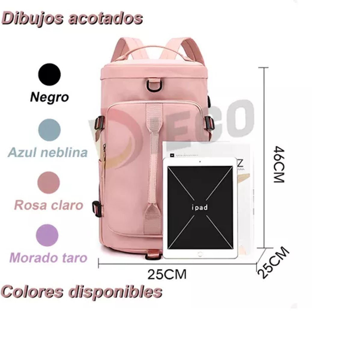 GENERICO - Bolsa Gran Capacidad Para Viajes Hombres Y Mujeres Deportes