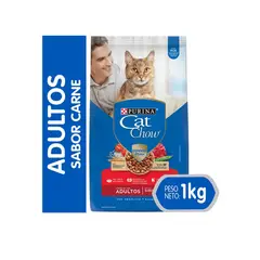 CAT CHOW - Alimento Adulto Carne 1 kg