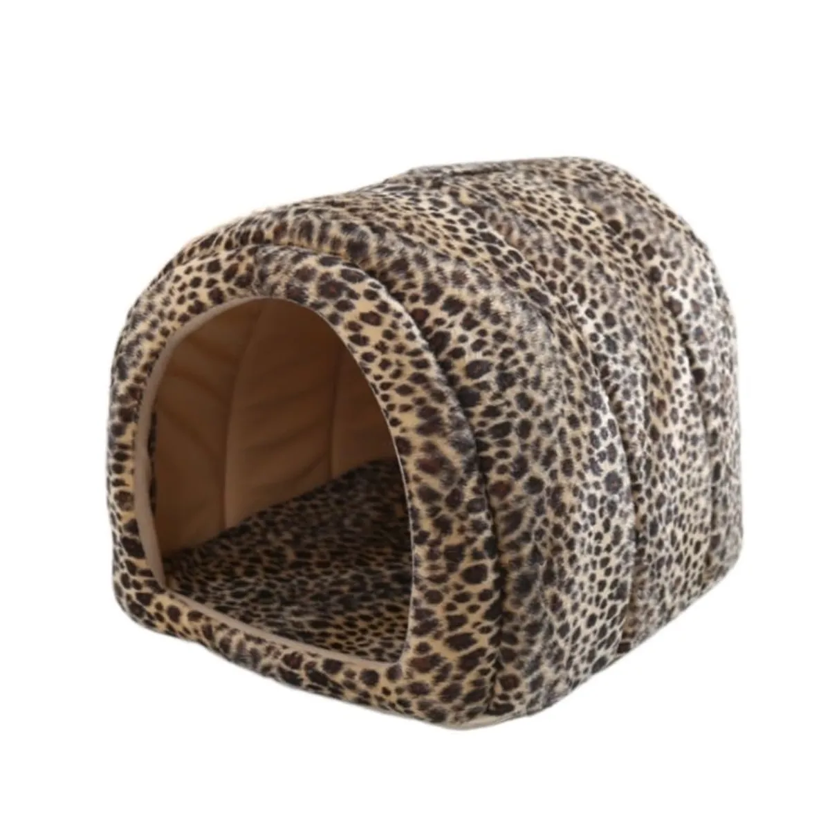MROTTO - Casa para Gatos o Perros Pequeños con Diseño de Leopardo