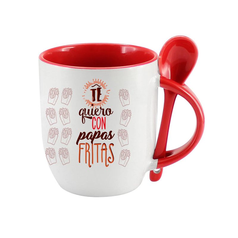 GENERICO - Tazón con cuchara y frases chilenas