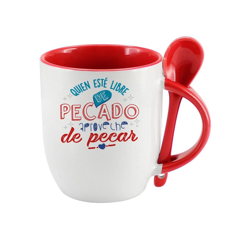 GENERICO - Tazón con cuchara y frases chilenas