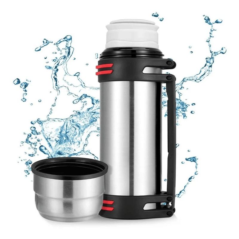 TATEE - Botella termo de agua caliente doméstica de acero inoxidable de 1 L