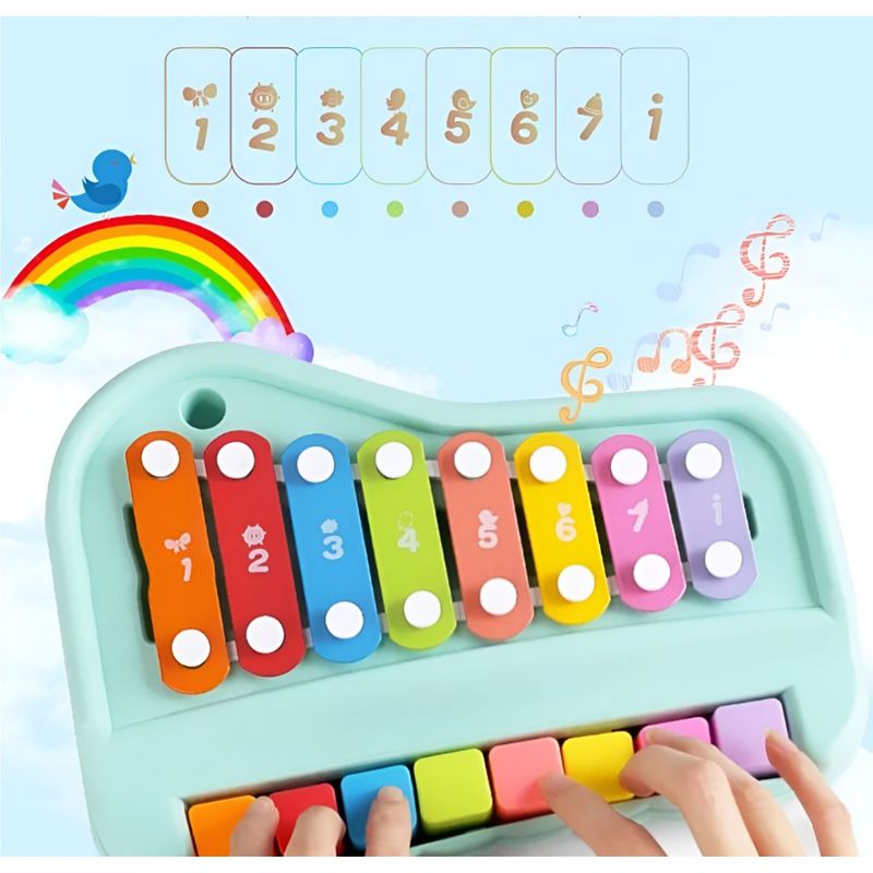 GENERICO - Xilófono-piano Didáctico Musical Educativos Bebé Niños