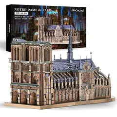 GENERICO - Puzzle 3D o rompecebzas metal cathedral de Notre Dame