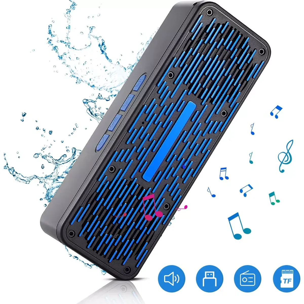 TATEE - Parlantes PortÃtil Bluetooth Altavoz inalámbrico S19