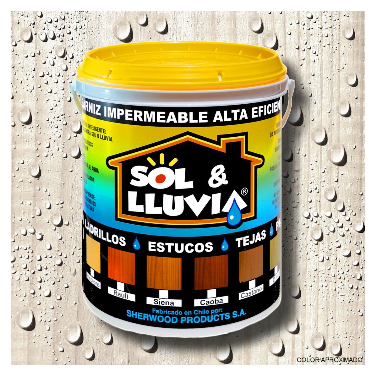 WETPROOF - BARNIZ PARA MADERA EXTERIOR IMPERMEABLE SOL Y LLUVIA® INCOLORO 1 GALON