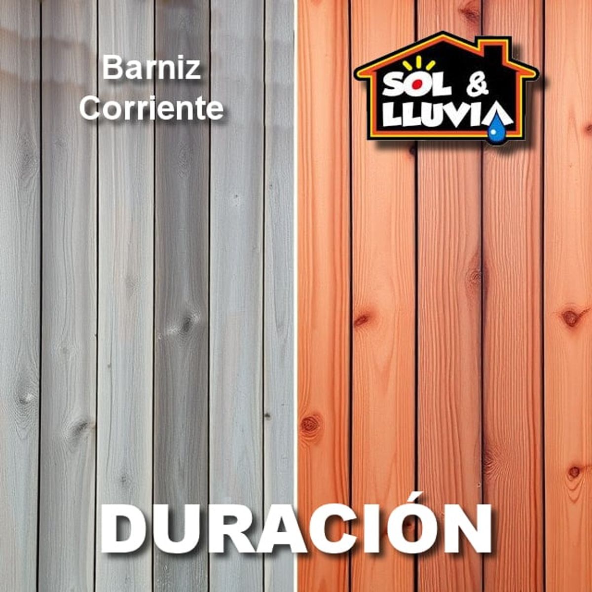 WETPROOF - BARNIZ PARA MADERA EXTERIOR IMPERMEABLE SOL Y LLUVIA® INCOLORO 1 GALON